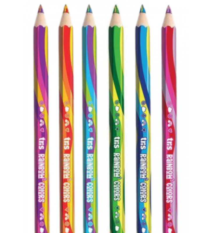 LAPIS DE CORES RAINBOW COLORS JUMBO HEXAG.